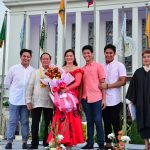 Vice-Governor Aurora Virginia M. Almonte and Congressman Jorge Almonte with their sons, Don Ian George, Julius George, and Niño George, and Administering Officer Hon. Nora L. Montejo